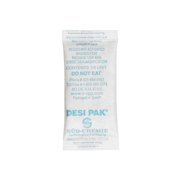 Bsc Preferred 1 x 2-1/2 x 1/4'' Tyvek Clay Desiccants - 5 Gallon Pail, 1200PK BUY00016656 - main
